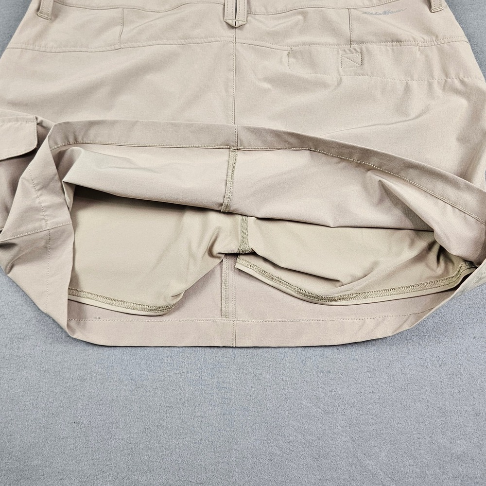 Eddie Bauer Womens Beige Cargo Hiking 
Skort Size 14 Stretch Active Outdoor 5910 - Picture 10 of 11
